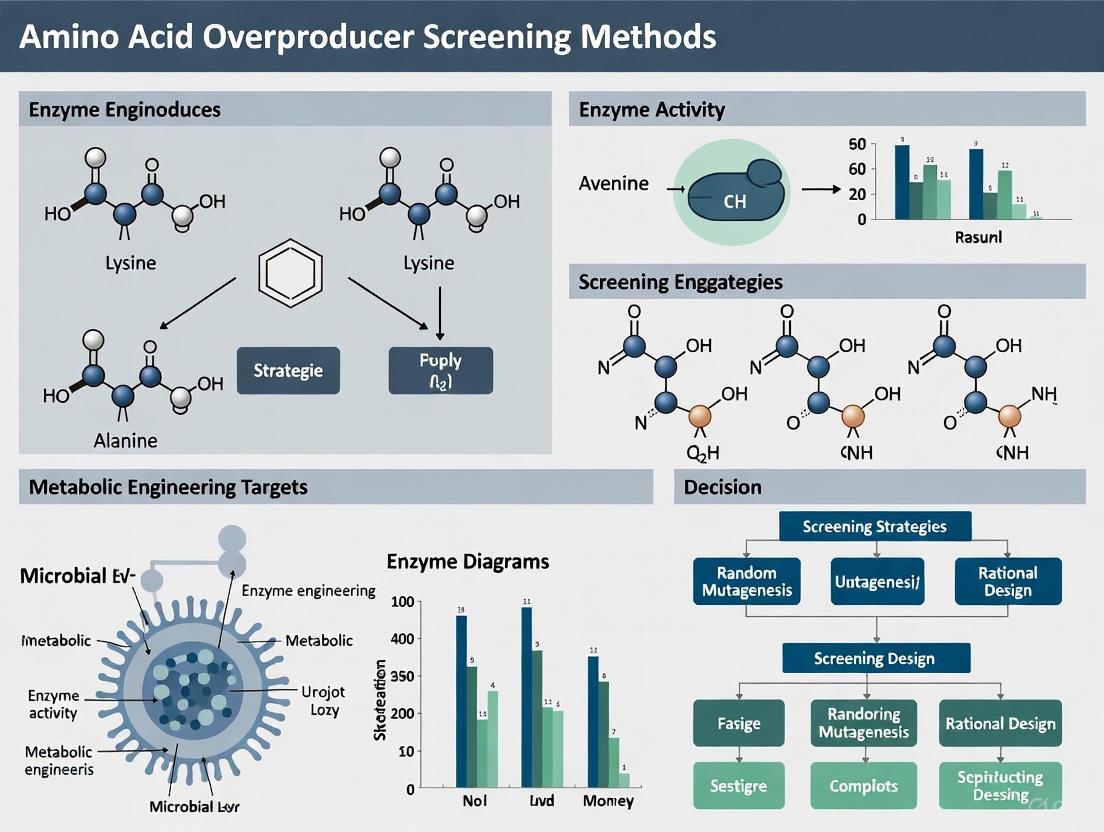 Advanced Screening Methods for Amino Acid Overproducers: From Foundational Concepts to Biomedical Applications