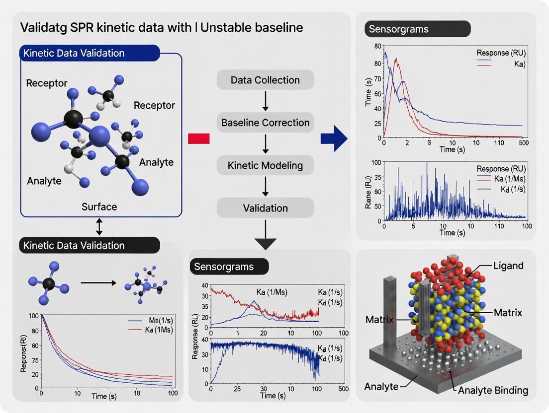 Validating SPR Kinetic Data Despite Unstable Baselines: A Troubleshooting and Optimization Guide
