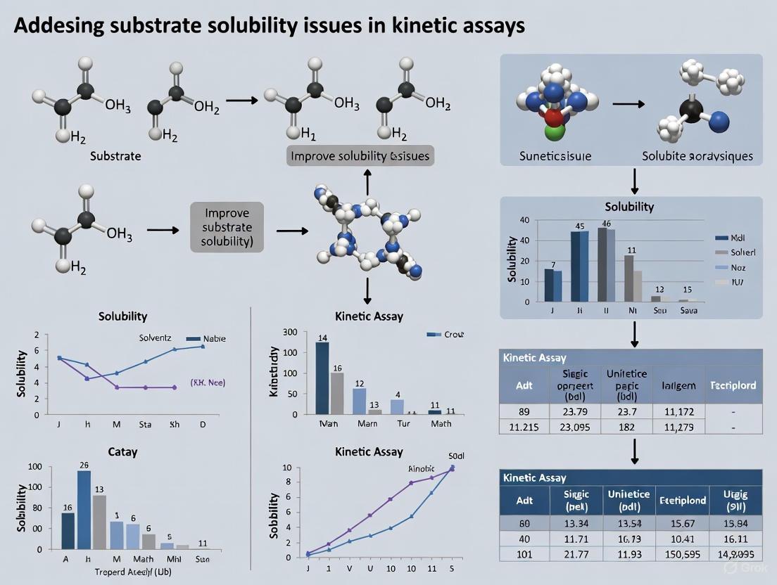 Solving Substrate Solubility in Kinetic Assays: From Foundational Principles to Advanced Strategies for Drug Development