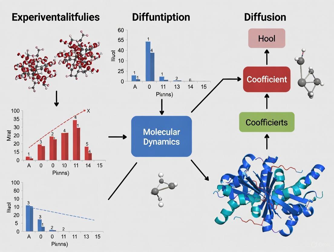 Bridging the Gap: A Comprehensive Framework for Validating Molecular Dynamics Diffusion Coefficients with Experimental Data