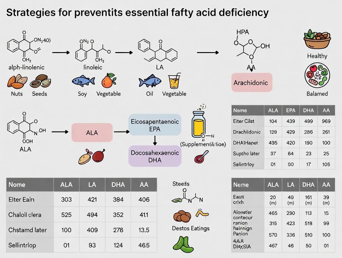 Essential Fatty Acid Deficiency Prevention: Advanced Strategies for Researchers and Drug Development