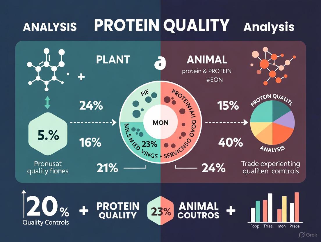 Protein Quality in Plant vs. Animal Sources: A Scientific Analysis for Biohealth Applications