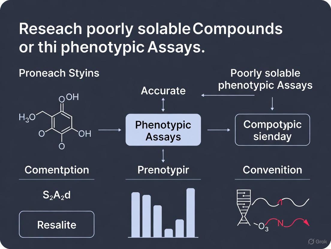 Overcoming Solubility Challenges in Phenotypic Screening: Strategies for Reliable Bioactivity Data