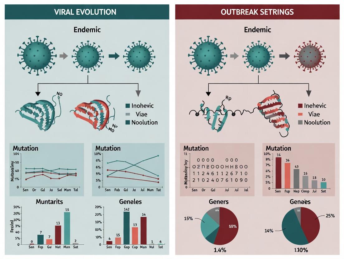 Endemic vs Outbreak Viruses: Contrasting Evolutionary Dynamics, Implications for Surveillance and Therapeutics