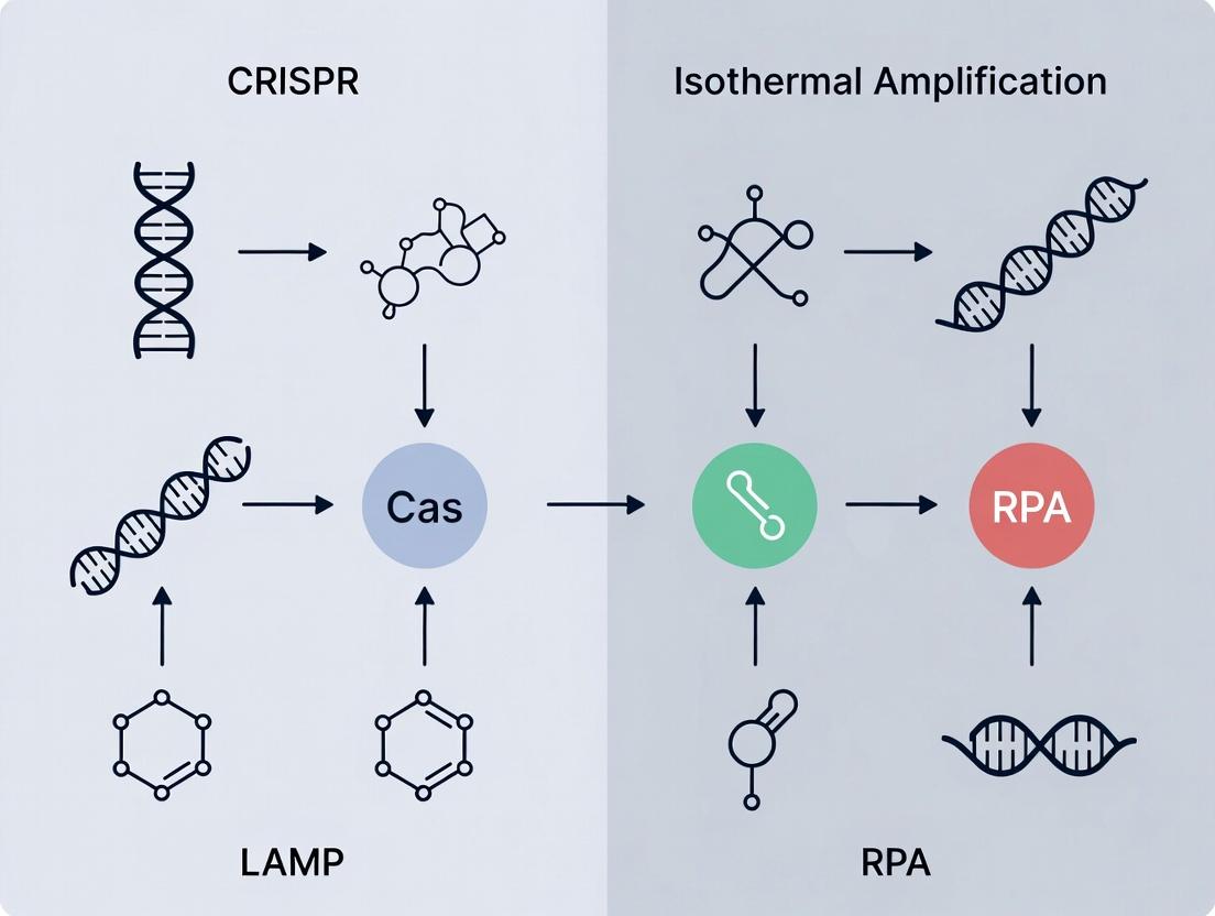 CRISPR vs. LAMP & RPA: A Comprehensive Comparison of Next-Gen Molecular Diagnostics for Researchers