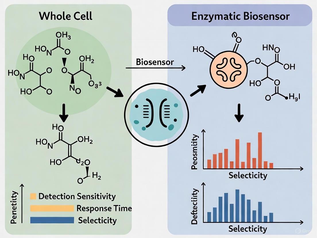 Whole Cell vs. Enzymatic Biosensors for Pesticide Detection: A Comparative Guide for Researchers