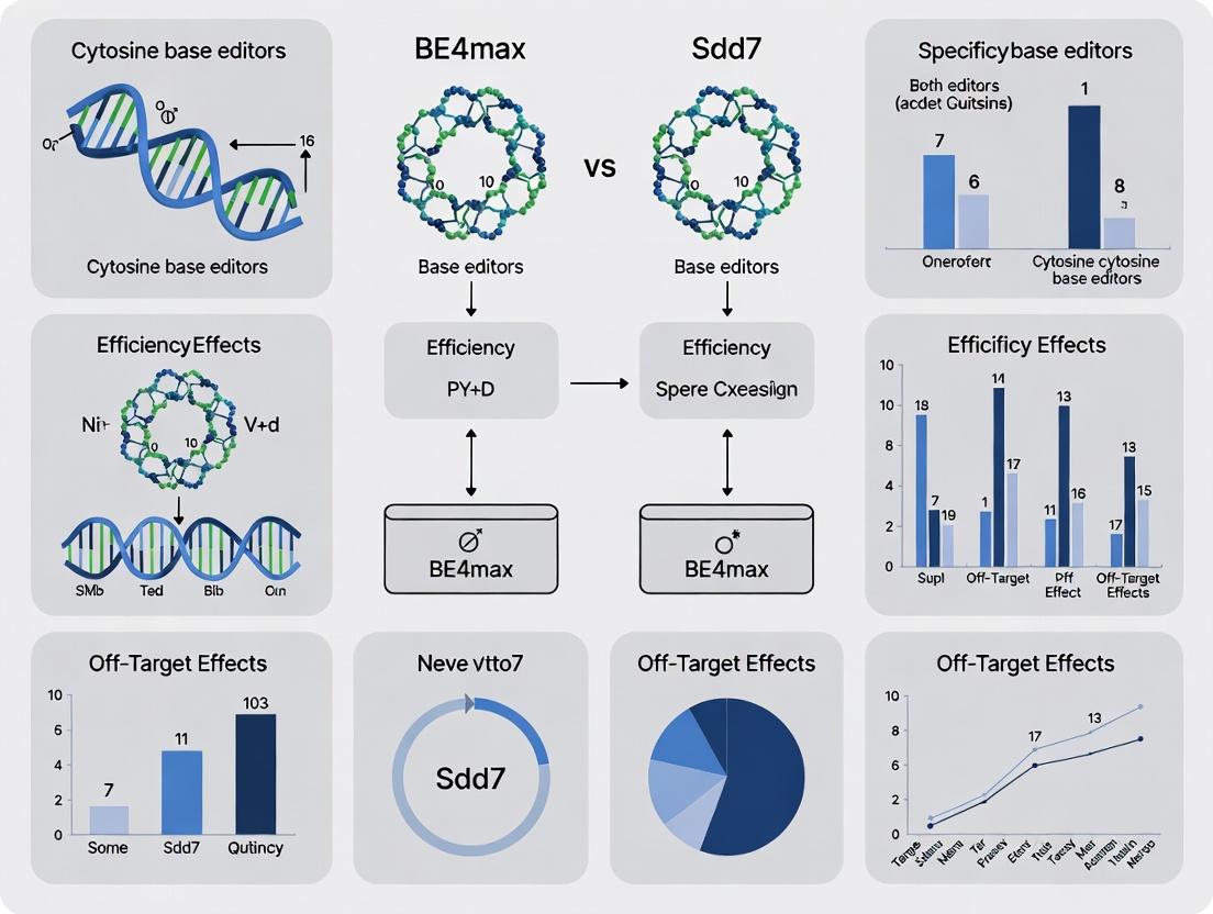 BE4max vs. Sdd7: A Comprehensive Guide to Choosing the Right Cytosine Base Editor for Your Research