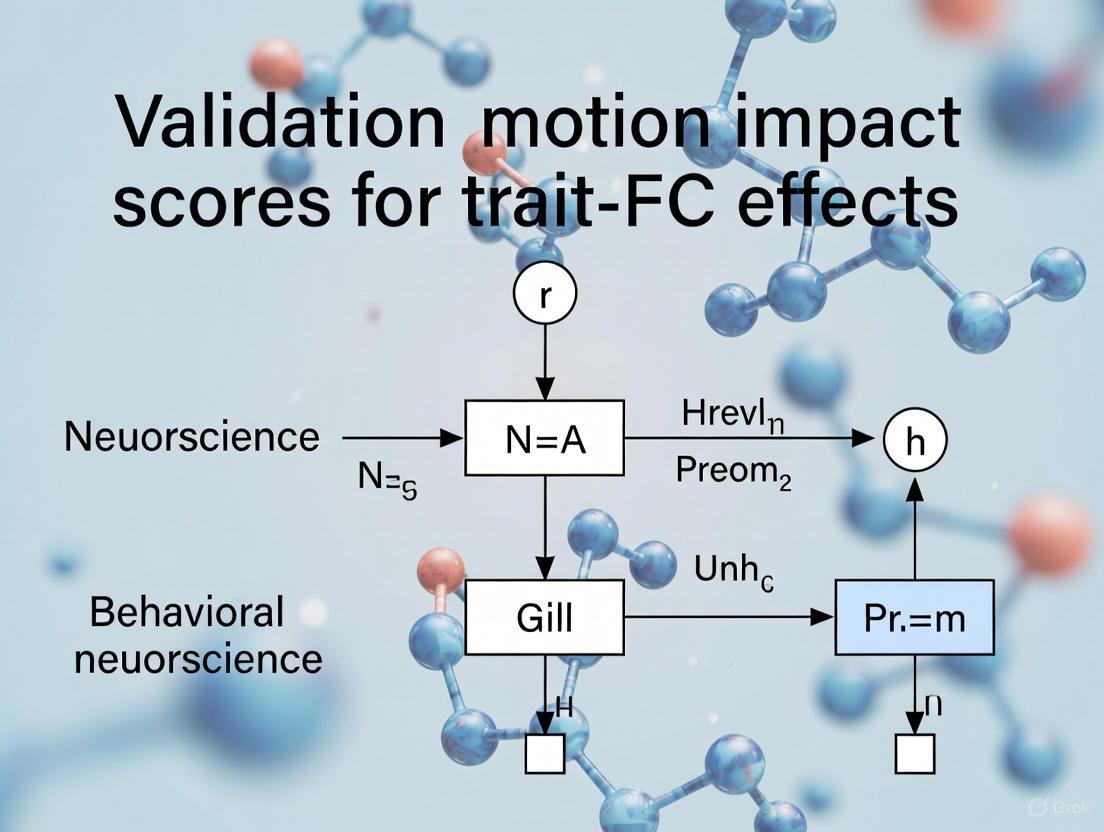 Validating Motion Impact Scores: A New Framework for Reliable Brain-Behavior Association Studies