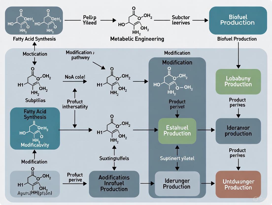 Metabolic Engineering for Fatty Acid-Derived Biofuels: Advanced Strategies in Yeast and Microbial Hosts