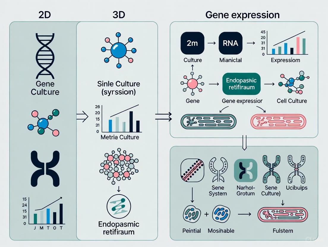Beyond the Monolayer: How 3D Cell Culture Reshapes Gene Expression for More Predictive Disease Models