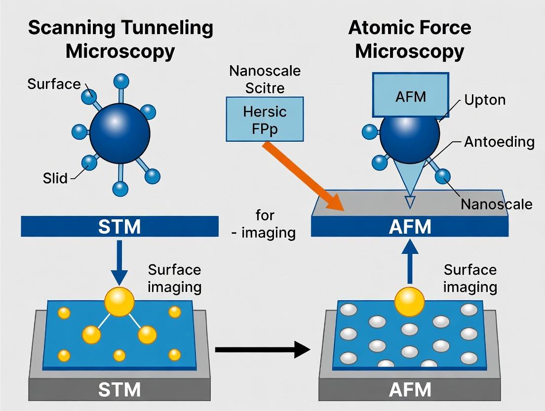 STM vs AFM: A Comparative Guide to Nanoscale Imaging for Biomedical Research