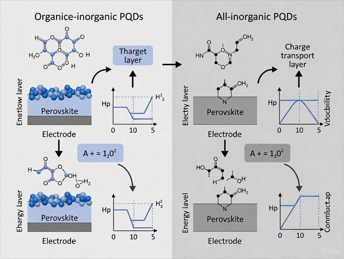 Charge Transport Mechanisms in Organic-Inorganic vs. All-Inorganic Perovskite Quantum Dots: A Comprehensive Analysis for Advanced Optoelectronics