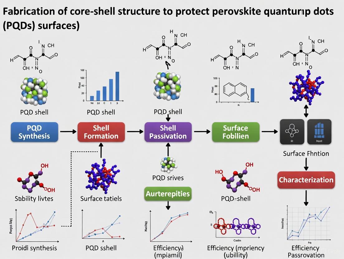 Core-Shell Structures for Perovskite Quantum Dot Surface Protection: Synthesis, Optimization, and Biomedical Applications