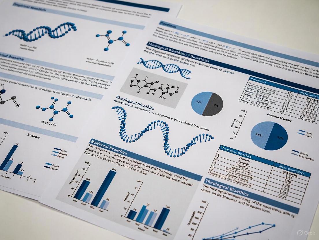 Integrating Evidence and Ethics: A Guide to Empirical Research Methods in Theological Bioethics