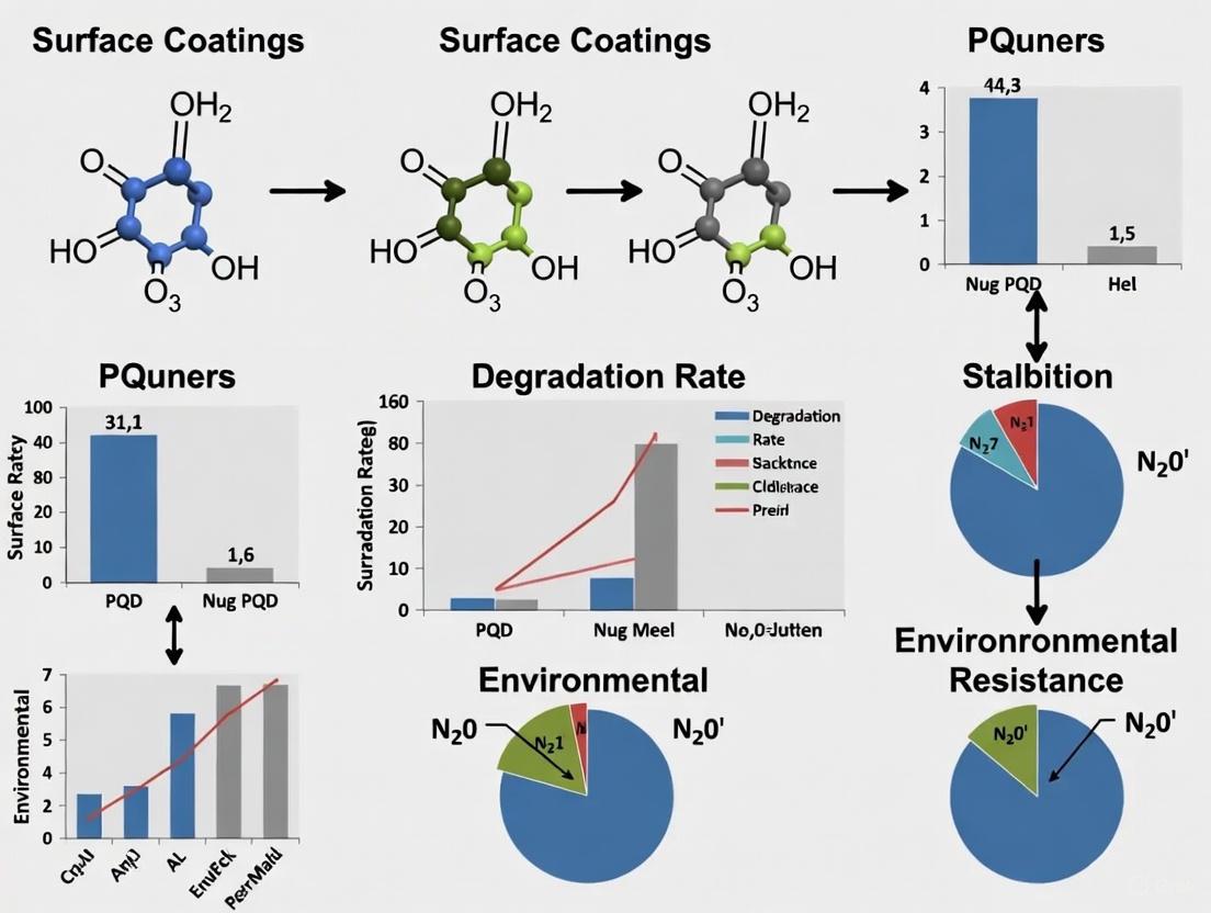 Advancing Biomedical Applications: A Comprehensive Guide to Assessing Environmental Stability of Perovskite Quantum Dot Surface Coatings