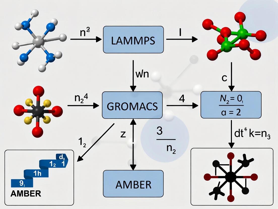 A Researcher's Guide: Calculating Diffusion Coefficients in LAMMPS, GROMACS, and AMBER