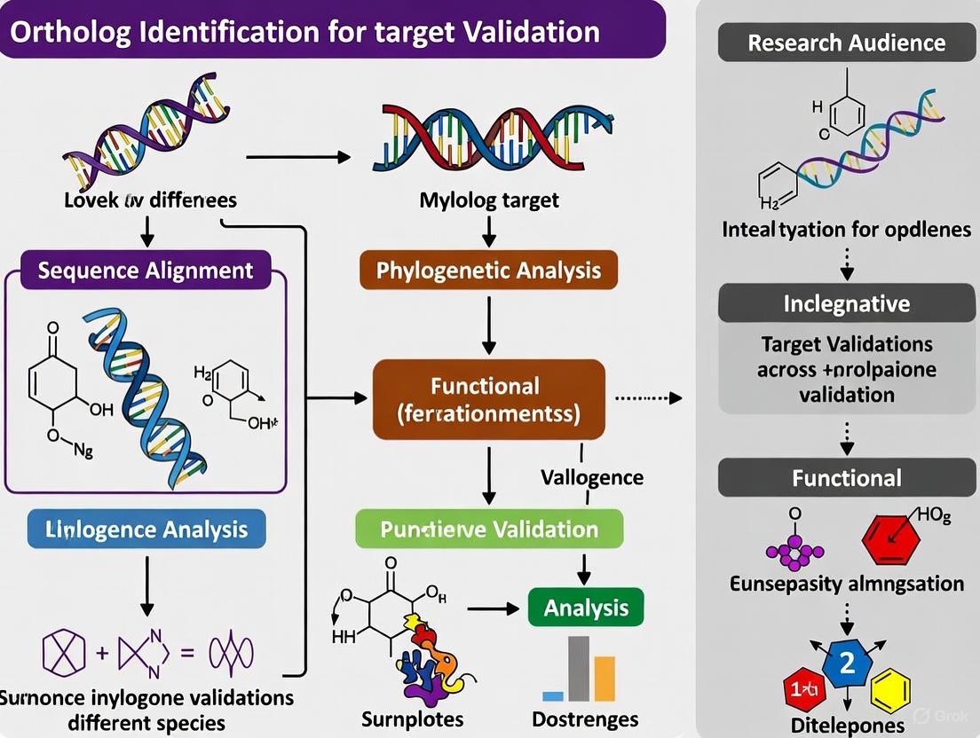 Ortholog Identification for Target Validation: A Cross-Species Guide for Drug Discovery