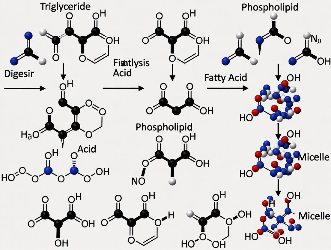 Dietary Triglycerides and Phospholipids: Molecular Structures, Metabolic Pathways, and Clinical Implications