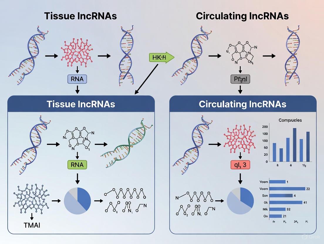 Tissue vs. Circulating lncRNAs: A Comparative Analysis for Advancing Hepatocellular Carcinoma Diagnosis