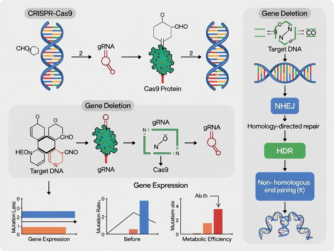 Streamlining Cellular Factories: Advanced CRISPR Strategies for Targeted Gene Deletion to Minimize Metabolic Burden