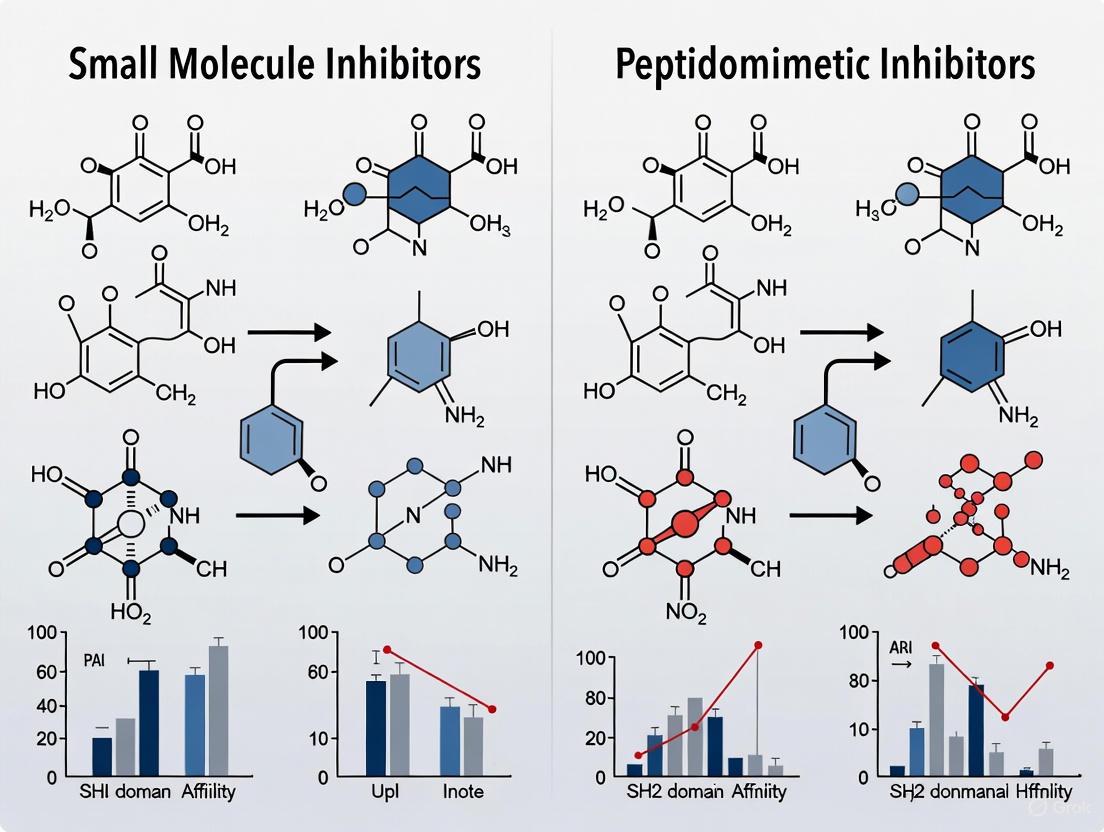 Small Molecule vs. Peptidomimetic SH2 Domain Inhibitors: A Strategic Comparison for Targeted Drug Discovery