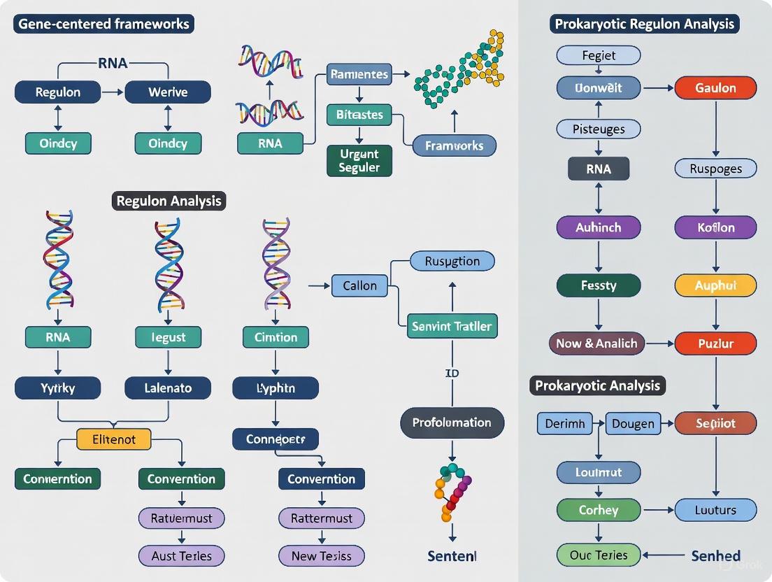 Gene-Centered Frameworks for Prokaryotic Regulon Analysis: From Foundational Concepts to Biomedical Applications