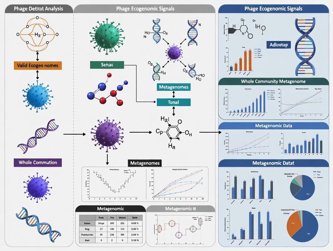 Validating Phage Ecogenomic Signals in Metagenomes: A Guide for Robust Detection and Analysis