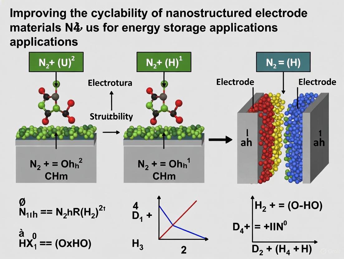 Strategies for Improving Cyclability in Nanostructured Electrode Materials: From Fundamentals to Applications