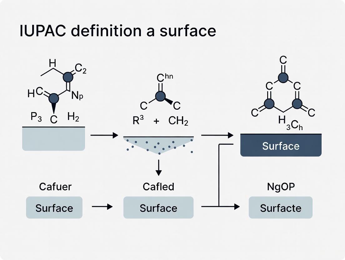 Defining the Surface: The IUPAC Perspective for Material Science and Drug Development