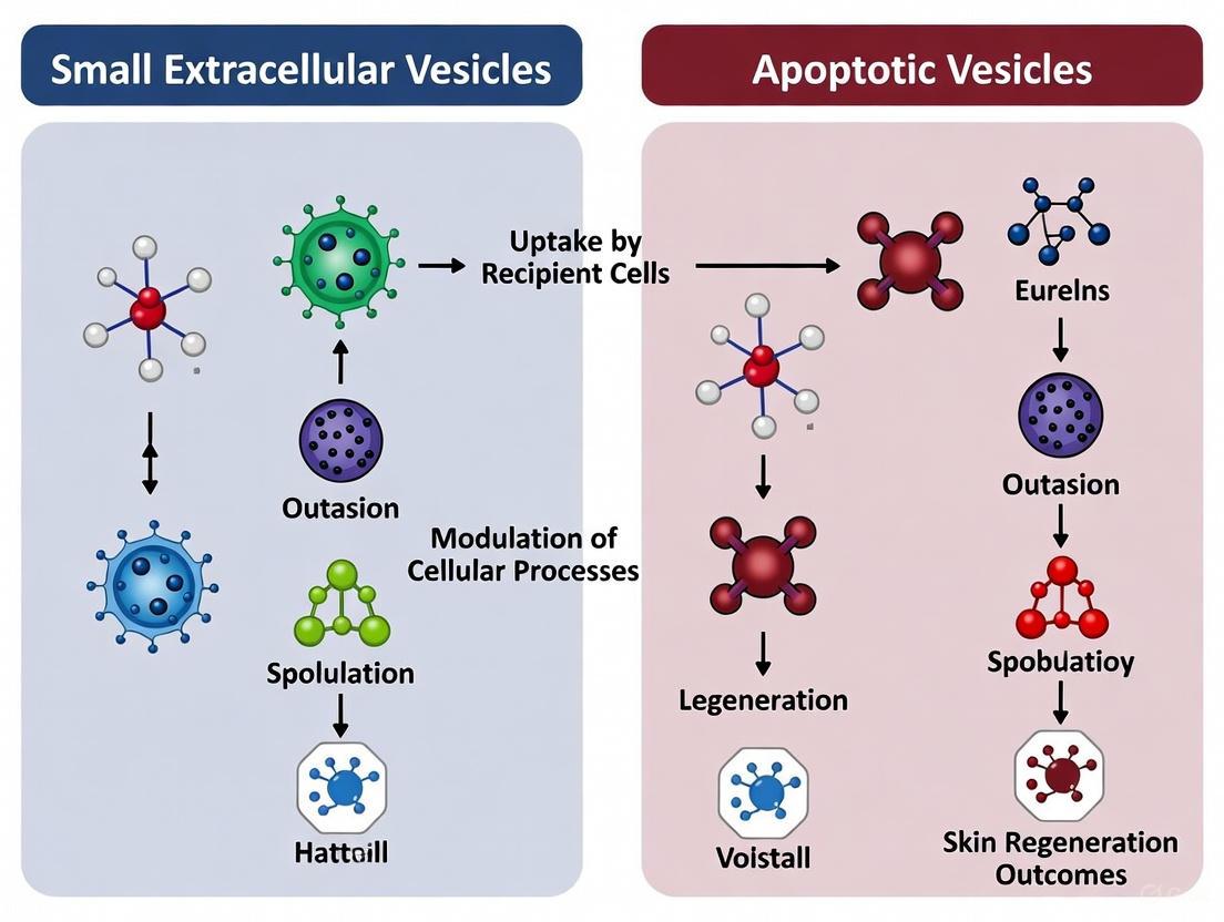 Small Extracellular Vesicles vs. Apoptotic Vesicles: A Comparative Analysis for Advanced Skin Regeneration