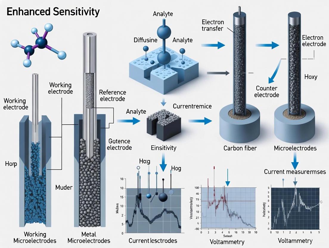 Microelectrodes in Voltammetry: Principles and Advances for Enhanced Sensitivity in Biomedical Research