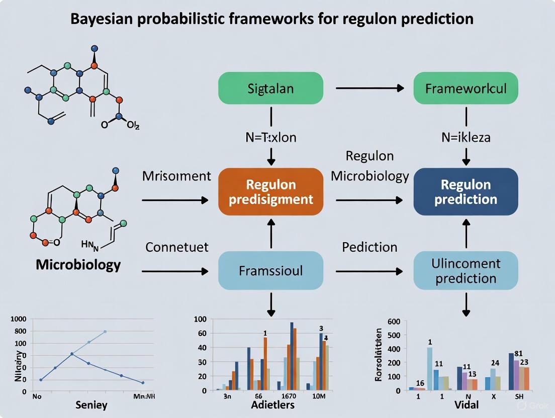 Bayesian Frameworks for Regulon Prediction: Integrating Computational Biology and Multi-Omics Data
