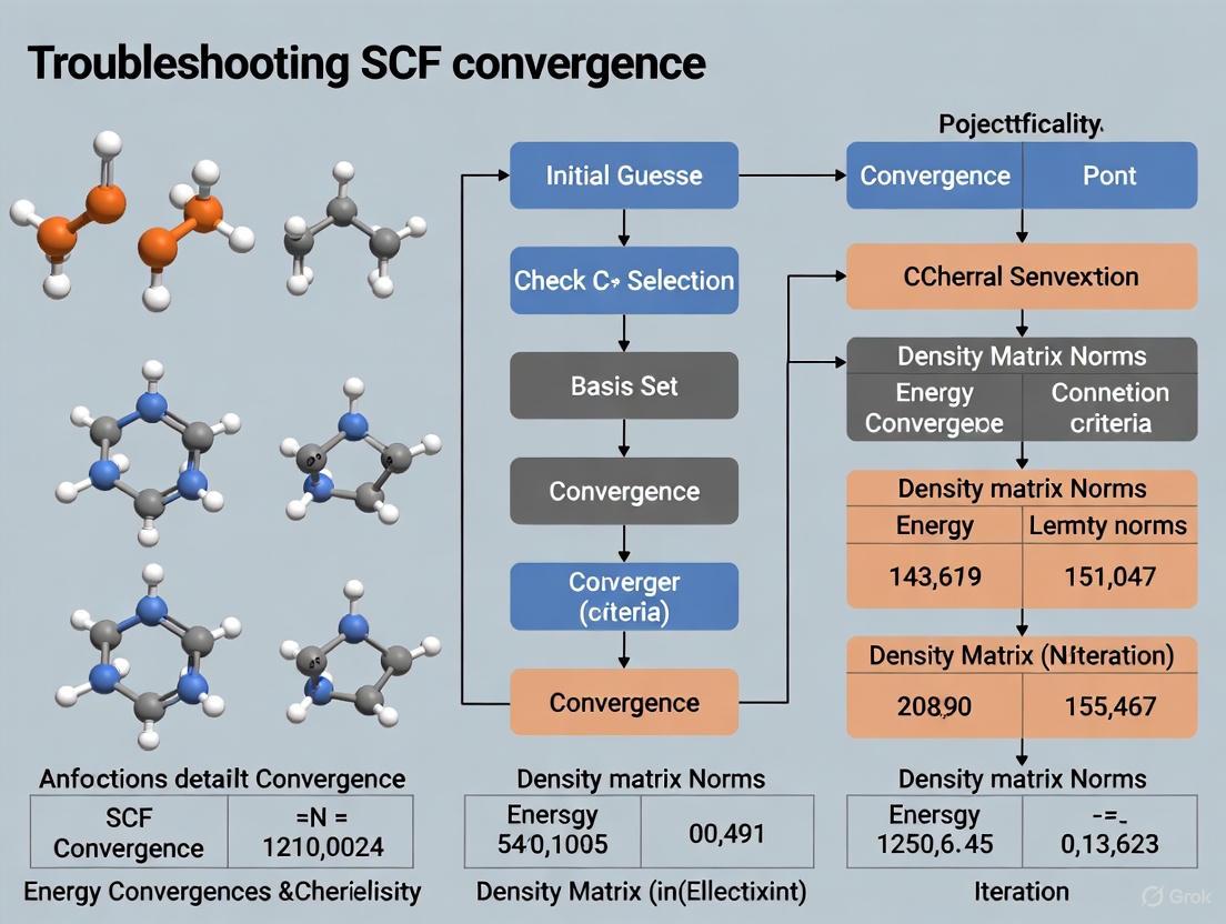 A Practical Guide to Troubleshooting SCF Convergence in Computational Chemistry