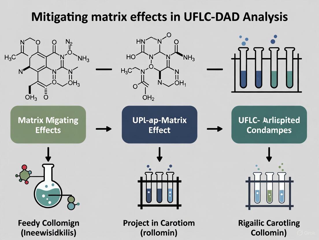 Strategies for Mitigating Matrix Effects in UFLC-DAD Analysis: A Comprehensive Guide for Researchers