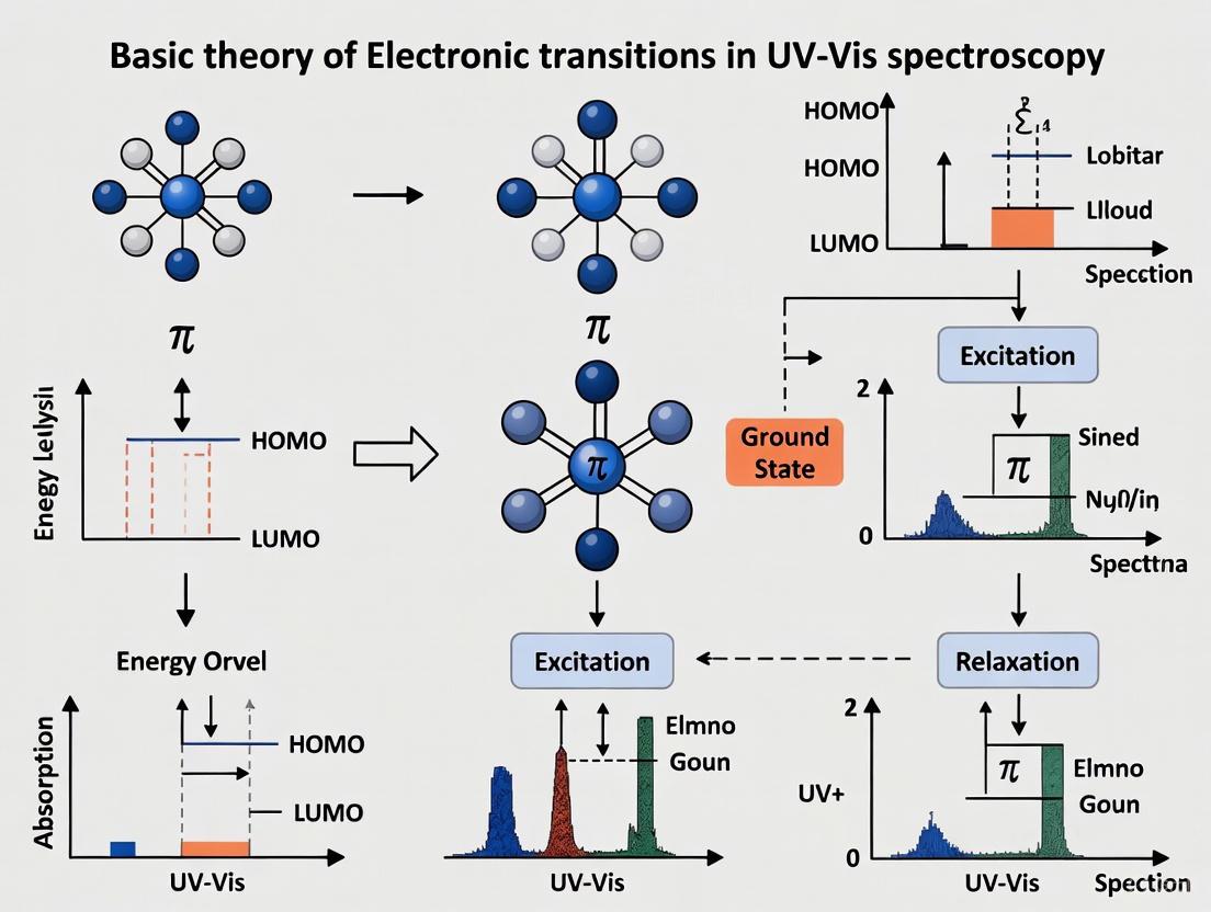 Electronic Transitions in UV-Vis Spectroscopy: A Foundational Guide for Pharmaceutical and Biomedical Research