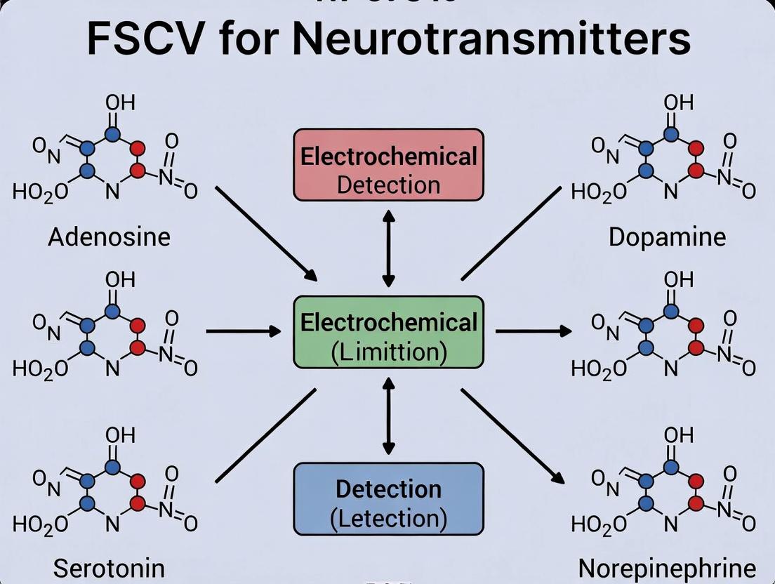 Adenosine Detection Limits in FSCV: Comparative Analysis with Dopamine, Serotonin, and Norepinephrine