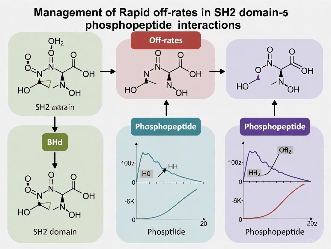 Mastering SH2 Domain Dynamics: Strategies for Managing Rapid Off-Rates in Phosphopeptide Interactions
