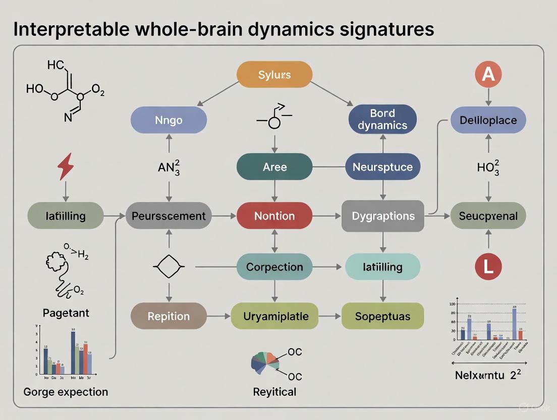 Systematic Comparison of Interpretable Whole-Brain Dynamics Signatures: A New Framework for Biomarker Discovery and Clinical Translation