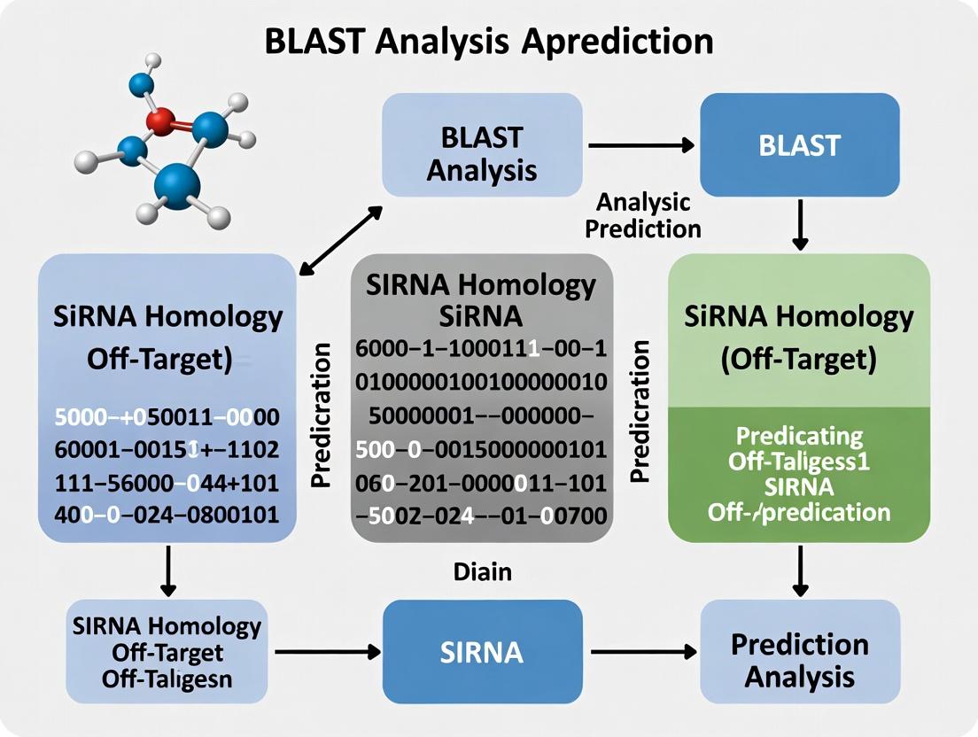 Beyond Perfect Matches: A Guide to siRNA Off-Target Prediction Using BLAST Analysis for Reliable Gene Silencing