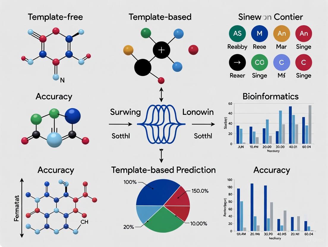 Template-Free vs. Template-Based Protein Structure Prediction: A Comprehensive Accuracy Benchmark for Biomedical Research