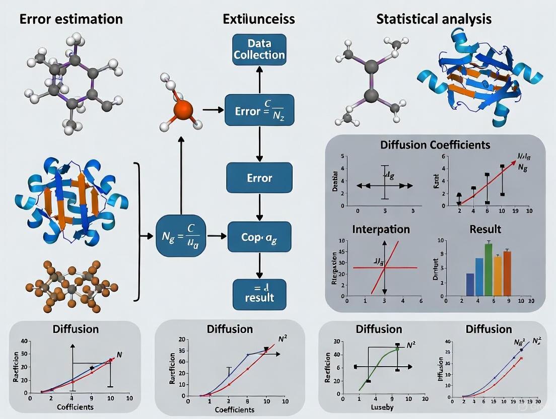 Accurate Error Estimation and Statistical Analysis of Diffusion Coefficients: A Guide for Biomedical Researchers