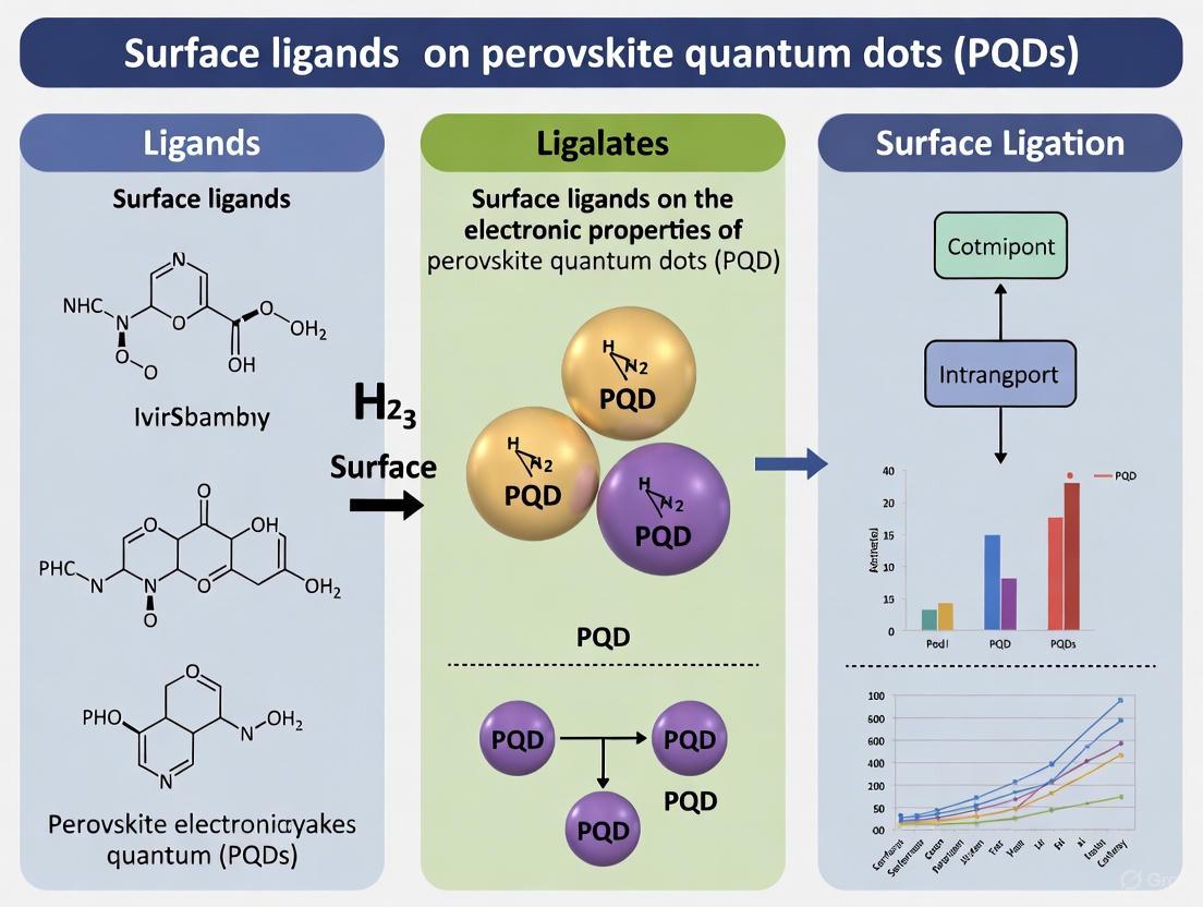 Surface Ligand Engineering in Perovskite Quantum Dots: Controlling Electronic Properties for Advanced Biomedical and Clinical Applications