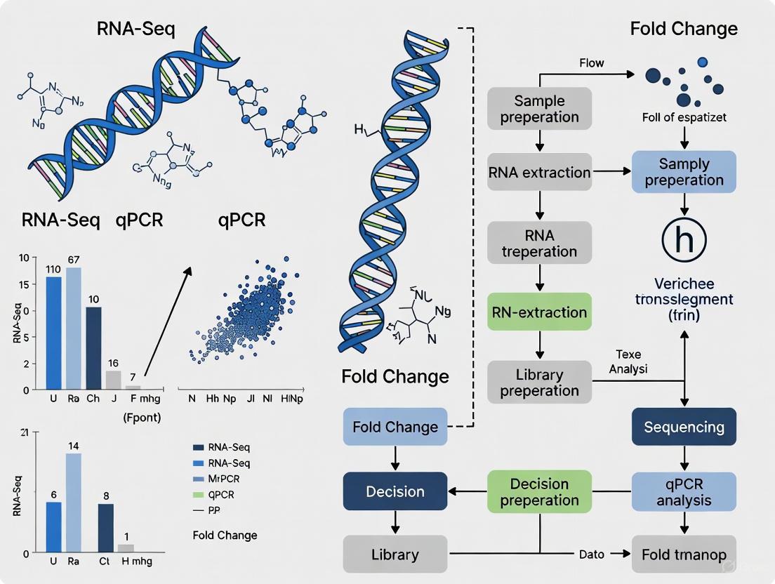 RNA-Seq and qPCR Fold Change Correlation: A Comprehensive Guide for Rigorous Gene Expression Validation