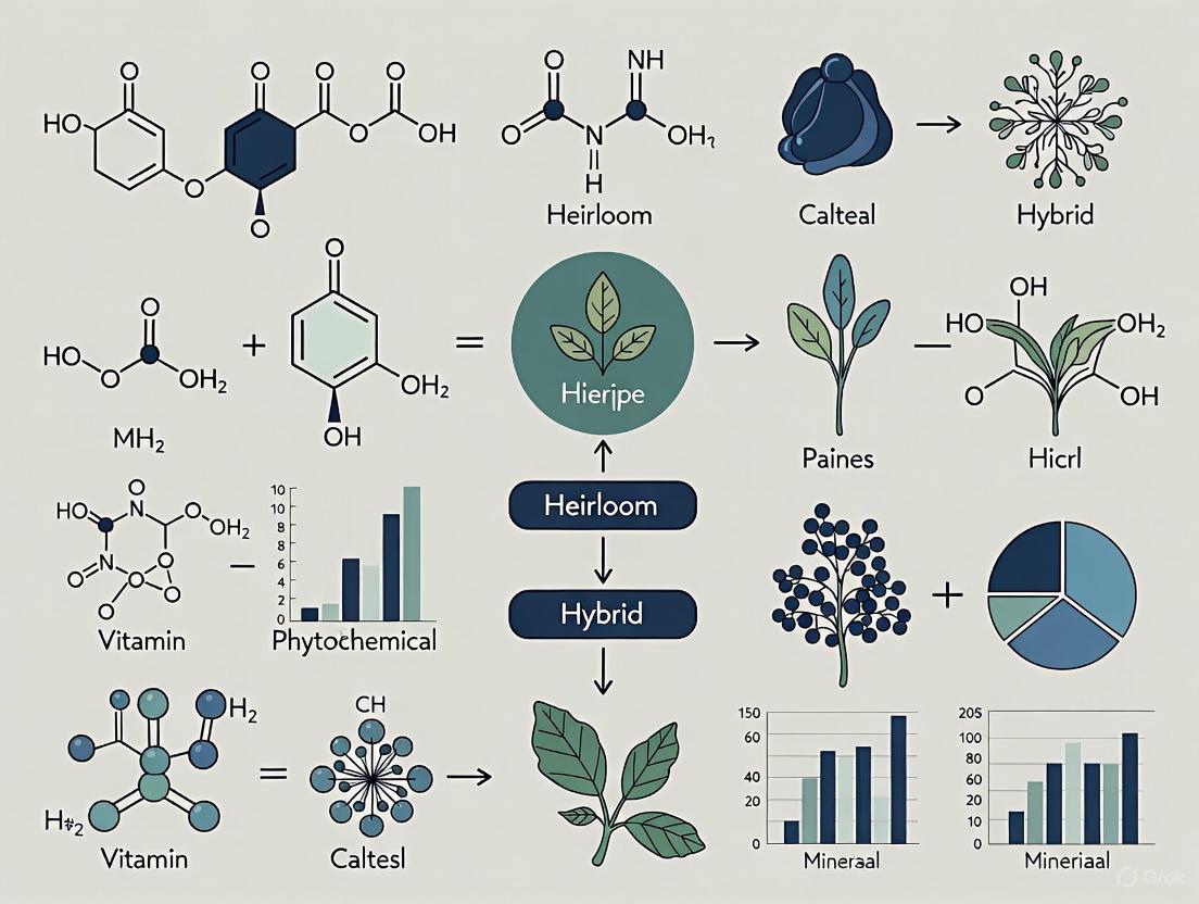 Heirloom vs. Hybrid Crops: A Scientific Analysis of Nutritional Composition and Implications for Biomedical Research
