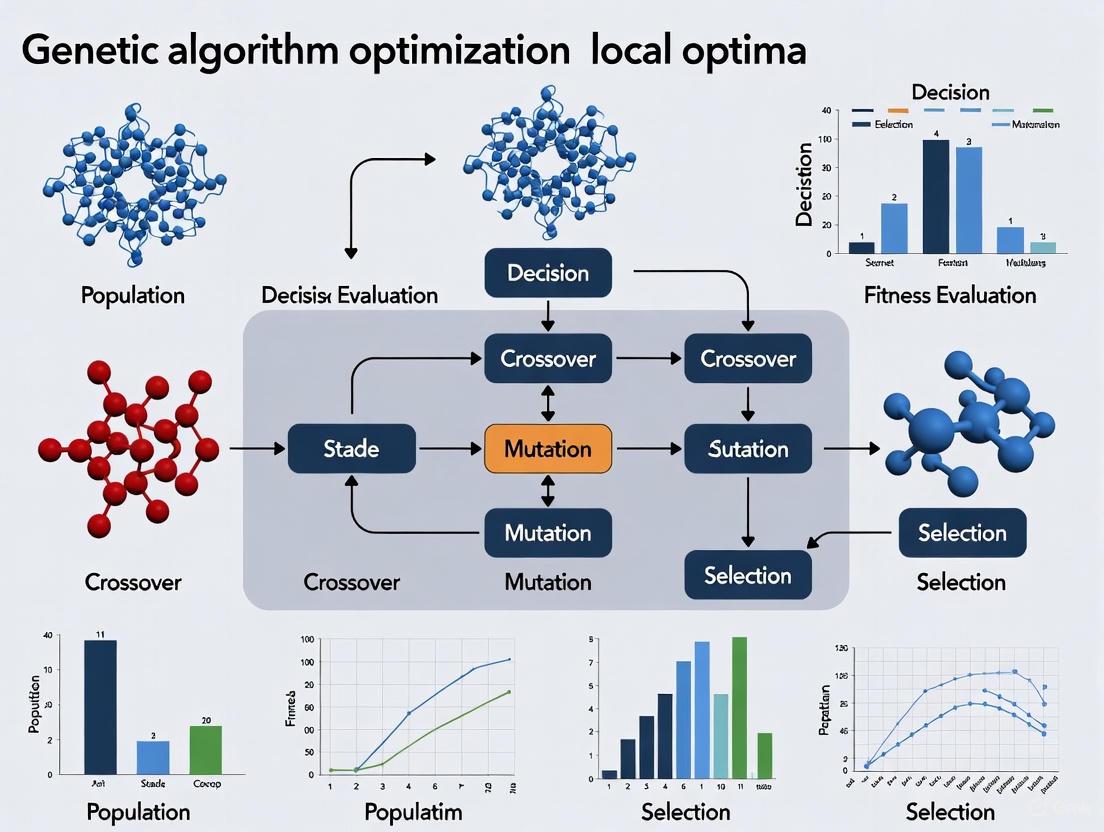 Beyond the Local Peak: Advanced Strategies to Overcome Local Optima in Genetic Algorithms for Drug Discovery