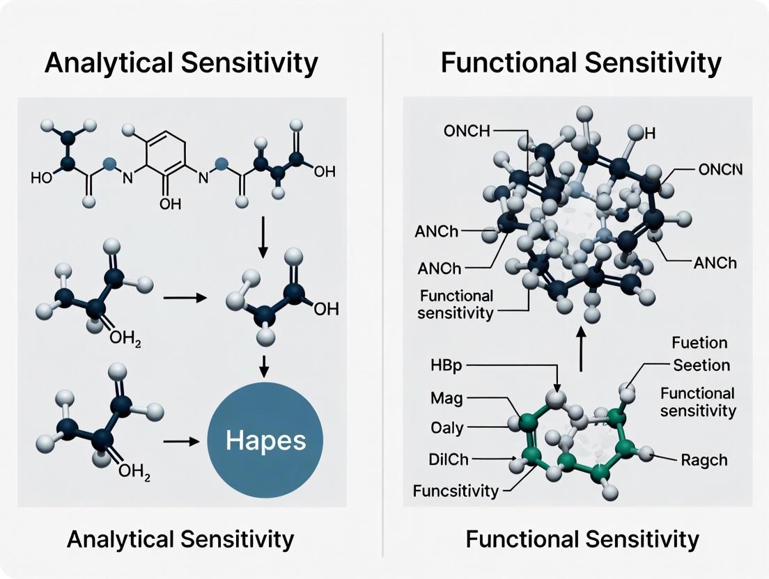 Analytical Sensitivity vs. Functional Sensitivity: A Comprehensive Guide for Biomarker and Diagnostic Assay Development