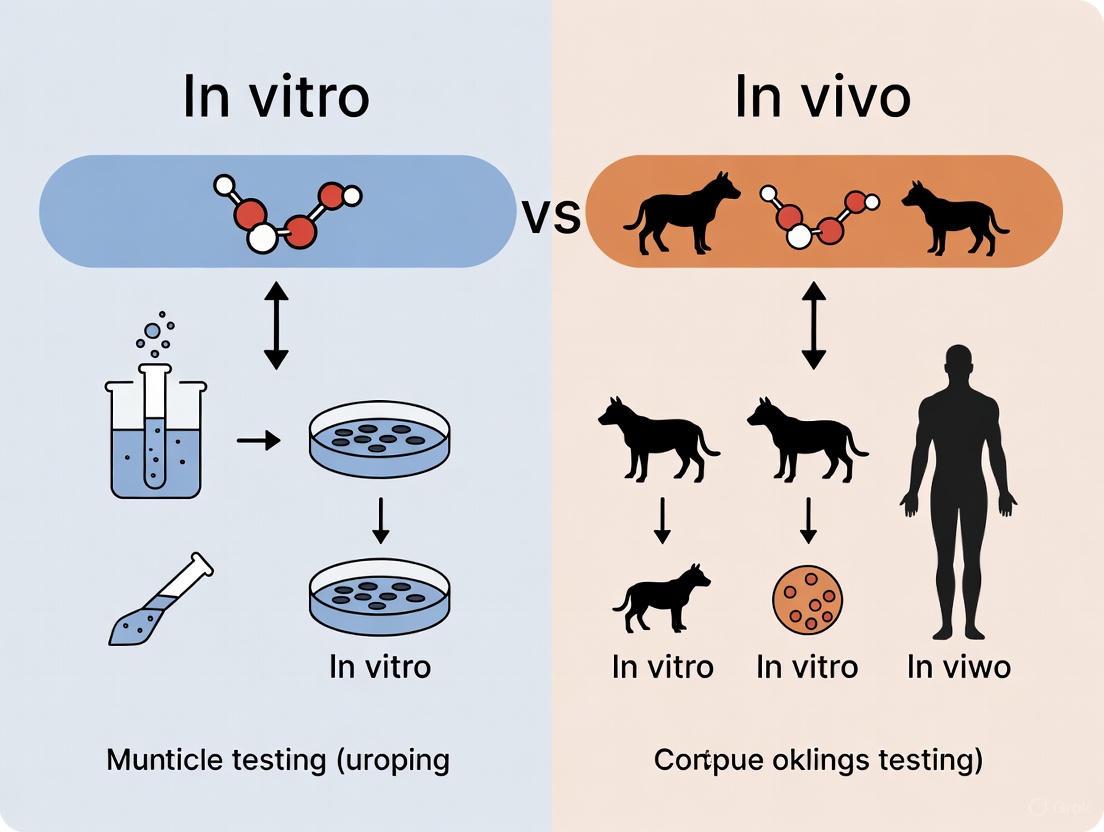 Bridging the Gap: A Strategic Guide to In Vitro and In Vivo Biomaterial Testing Comparison