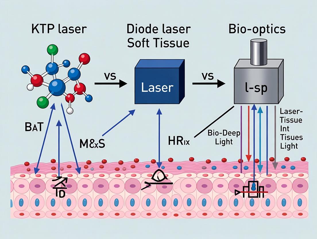 KTP vs. Diode Lasers for Soft Tissue Applications: A Comparative Analysis of Mechanisms, Efficacy, and Research Applications