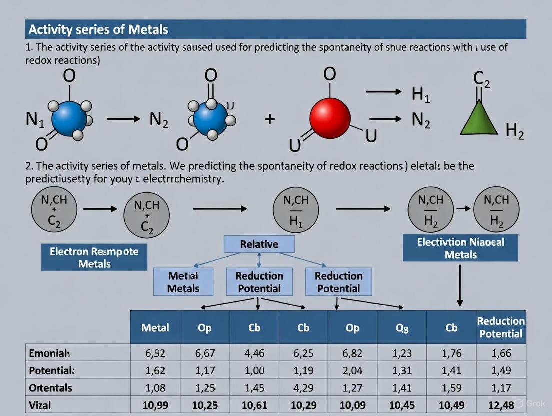 Predicting Redox Spontaneity: The Activity Series as a Tool for Research and Development