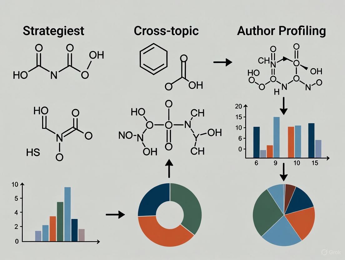 Cross-Topic Author Profiling: Advanced Strategies for Biomedical Research and Drug Discovery